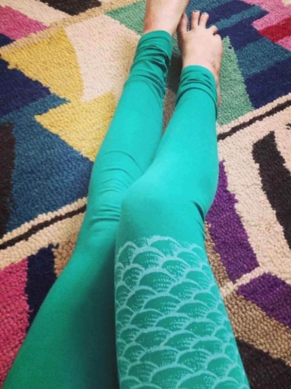 RARE Purusha People Organic Mermaid Scale Leggings